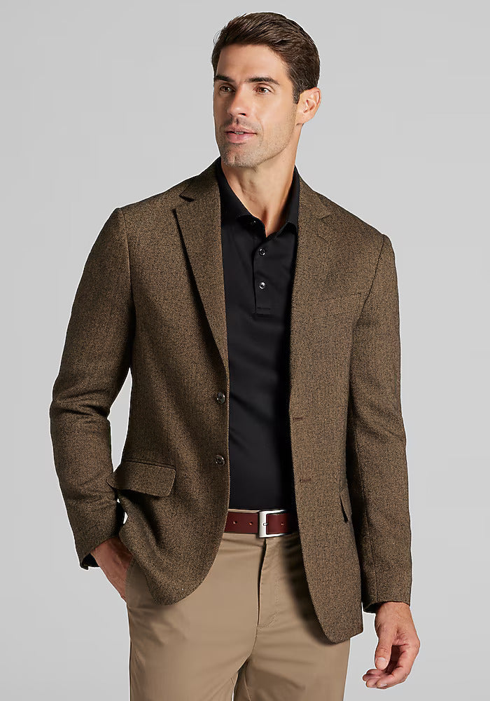 1905 Collection Tailored Fit Herringbone Sportcoat - 36 Short