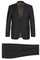 Black Slim Fit Wool Suit for Men - Basic Two Button with Optional Vest