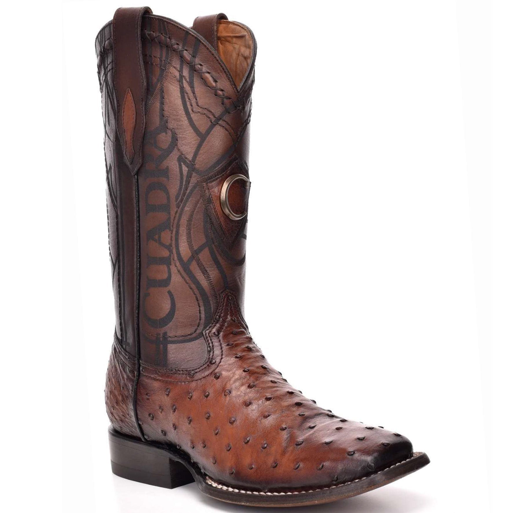 Square Toe Ostrich Boots Moroni CastaÃ±o - EE