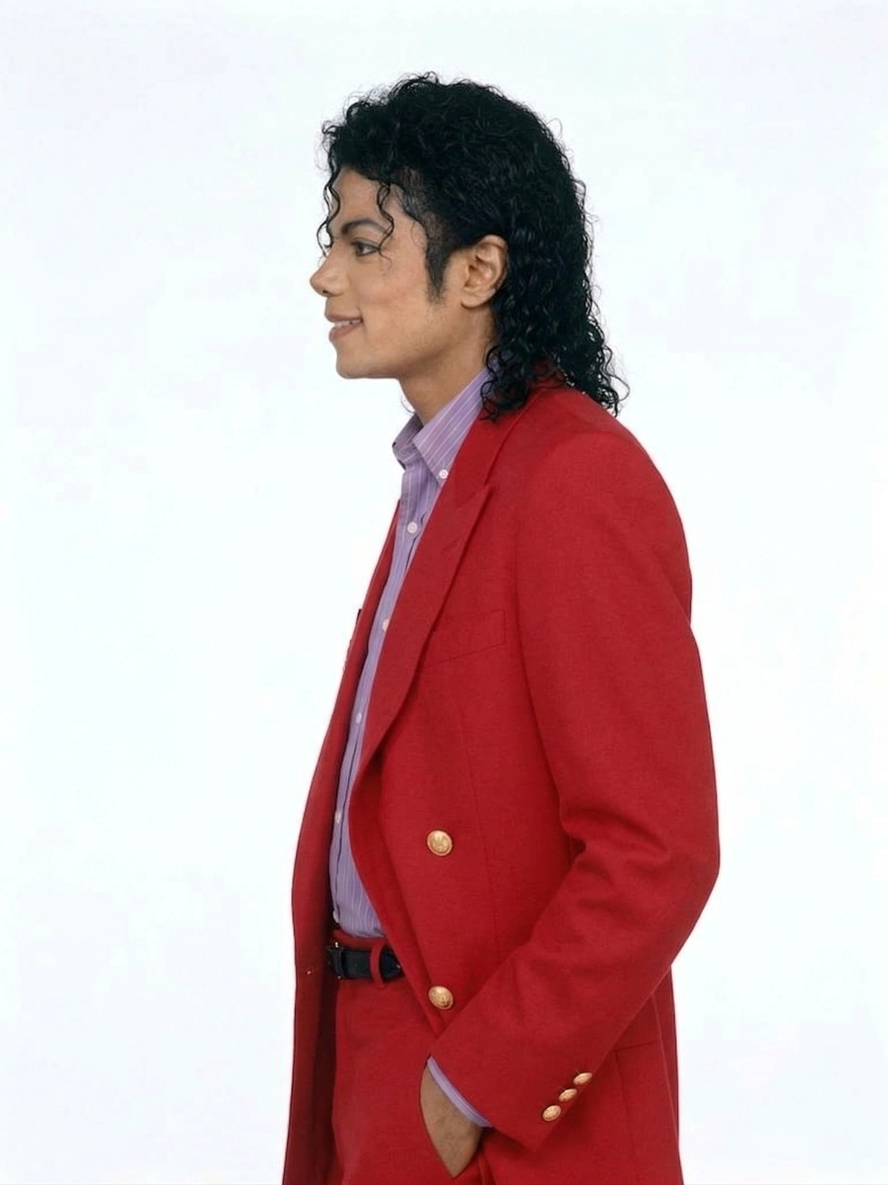 Men’s Red Suit Michael Jackson Award Ceremony Inspired Jacket – Classic Double Breasted Formal Suit , Stylish Party Dinner Jacket, Vintage Stage Wear - 34 Short or Extra Small