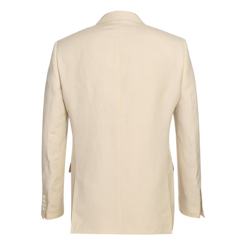 611-3 Men's New Slim Fit Checked Linen Suits