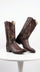 Men’s Los Altos Faded Brown Caiman Tail Cowboy Boots with Pointed Toe, Western Dress Boots