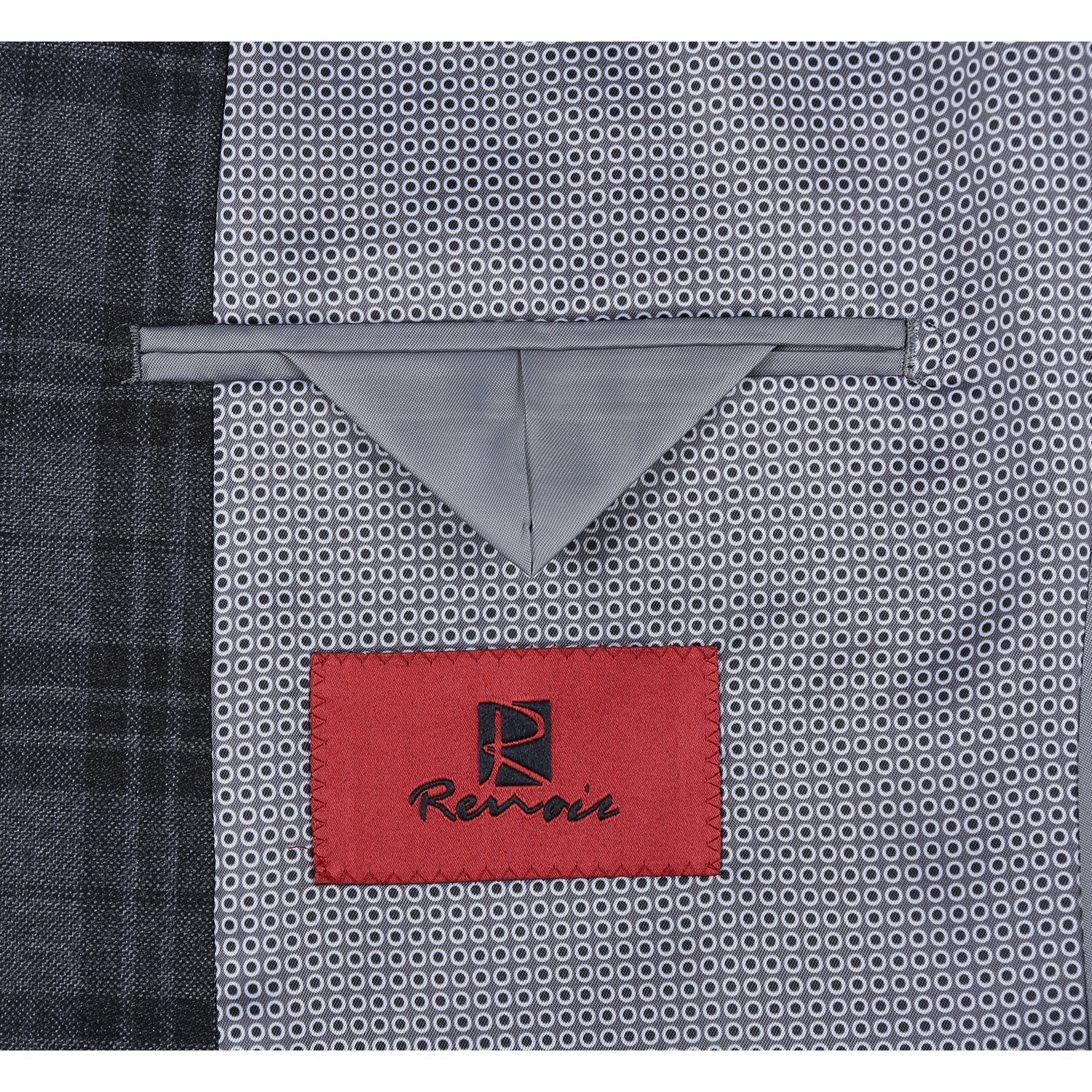 294-15 Men's Slim Fit Checked Suits - 38Lx32W