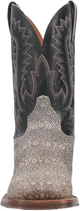 Dan Post Men's Elgin Genuine Lizard Square Toe Boots - Natural - 6D