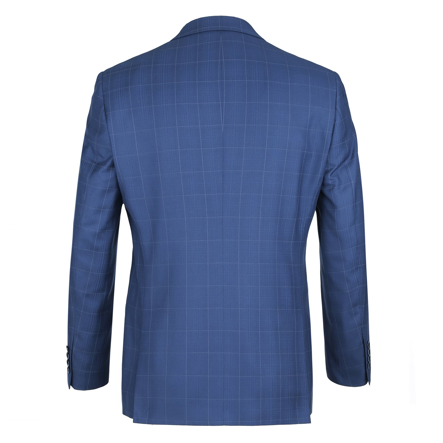 291-20 Men's Slim Fit 2-Piece Single Breasted Check Dress Suit - 36Sx30W