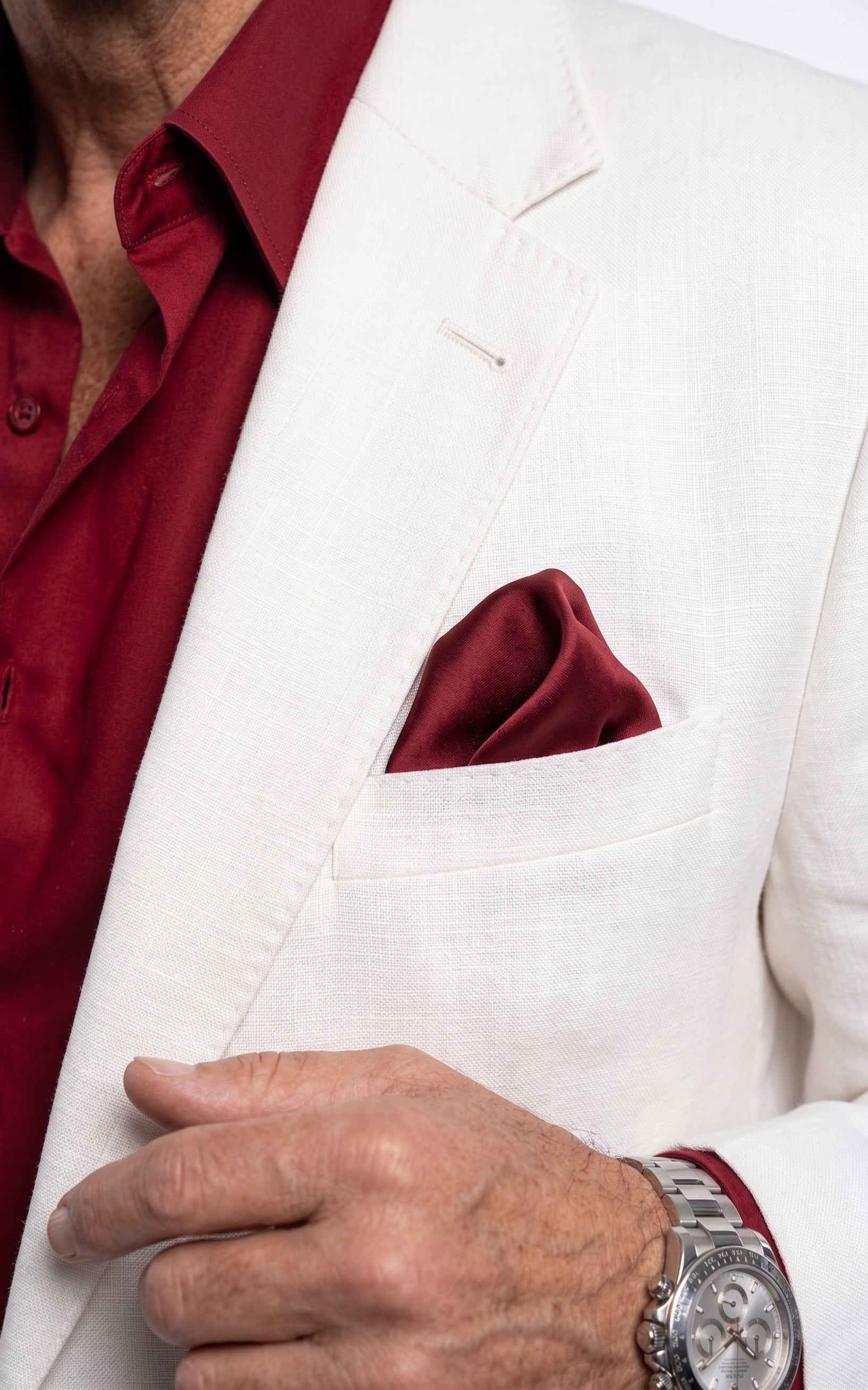 Tony Montana’s White Blazer Red Shirt Black Pants – Men’s White Blazer Outfit with Red Shirt and Black Trousers for Party, Wedding and Vintage Style Wear - 36 Short