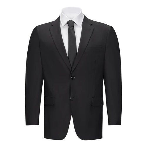 Mens Vested Black Slim Fit Suit