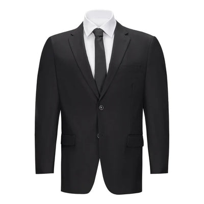 Mens Vested Black Slim Fit Suit