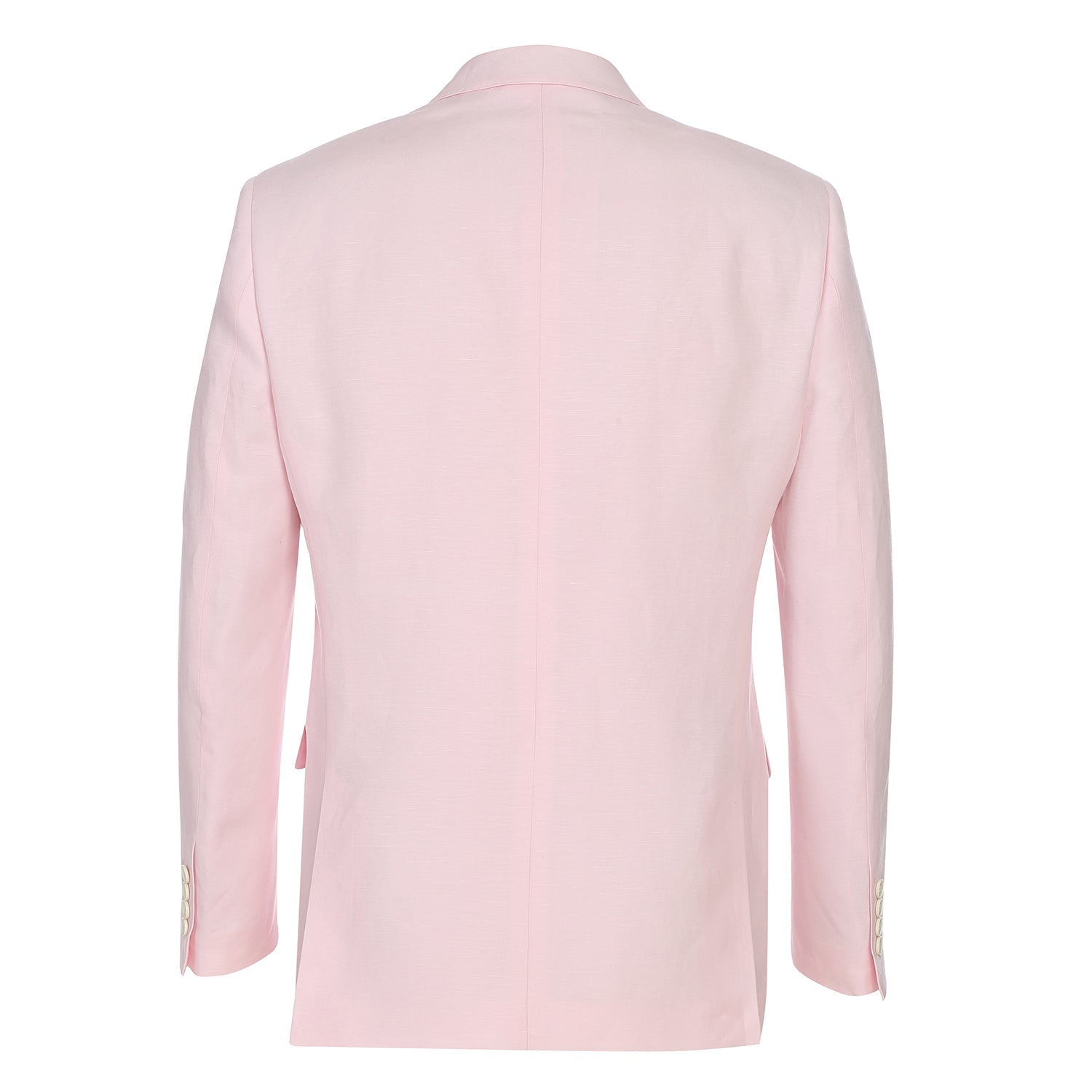 611-4 Men's New Slim Fit Checked Linen Suits - 38Lx32W