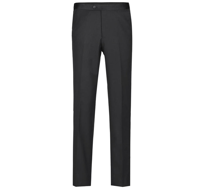"Classic Fit Black Tuxedo for Men - Traditional One Button Peak Style"