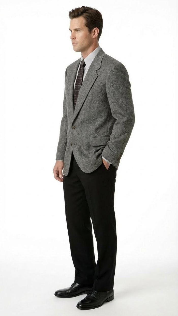 Mens Dark Grey Blazer Charcoal Grey Sport Coat Jacket