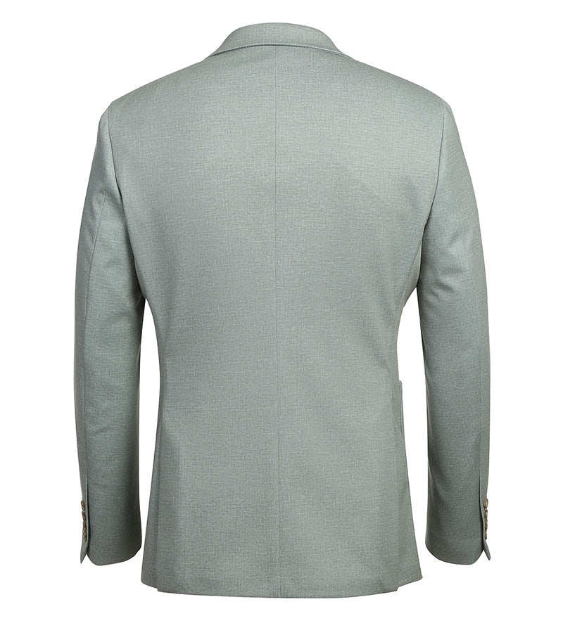 Half Canvas Slim Fit Blazer in Light Sage Gray - 38R