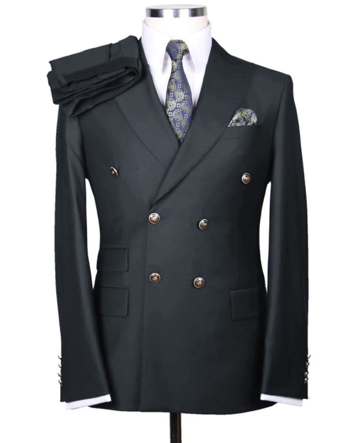 Gold Buttons Gray