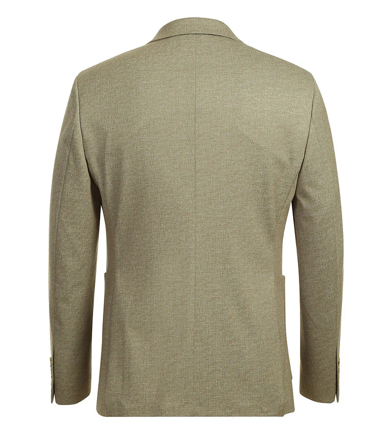 Half Canvas Slim Fit Blazer in Khaki - 38R