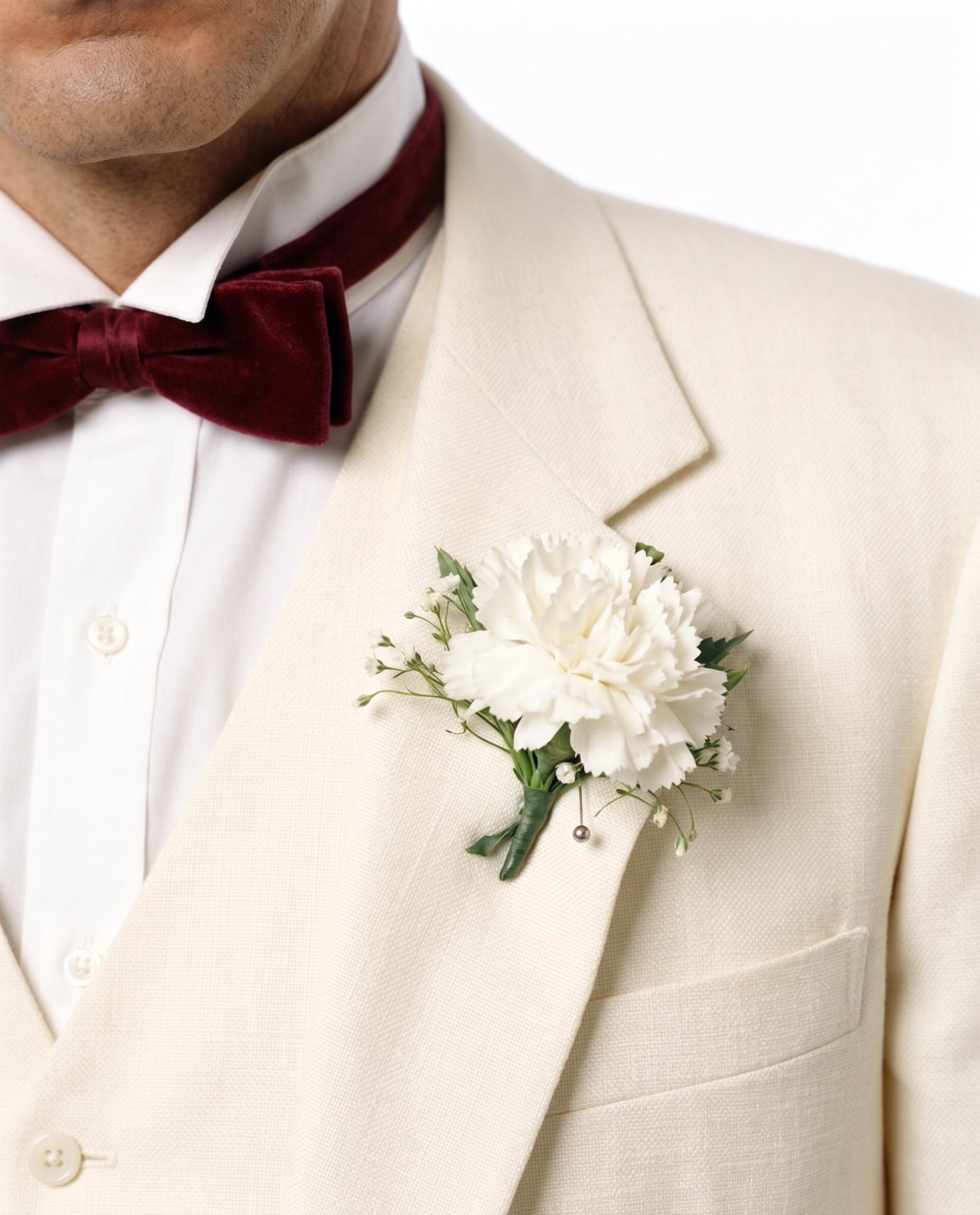 Tony Montana’s Ivory Vested Suit – Classic Ivory 3 Piece Suit for Wedding, Formal and Evening Wear - 34 Short or Extra Small