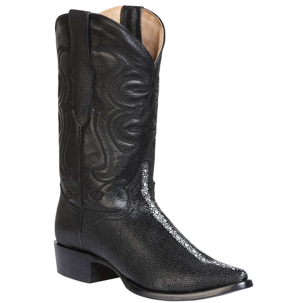 Stingray Print Boots - Black