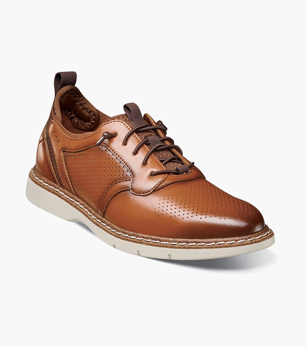 Stacy Adams Kids Sync Plain Toe Elastic Lace Up by Stacy Adams Shoes - 11