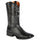 Black Caiman Print Cowboy Boots - El General