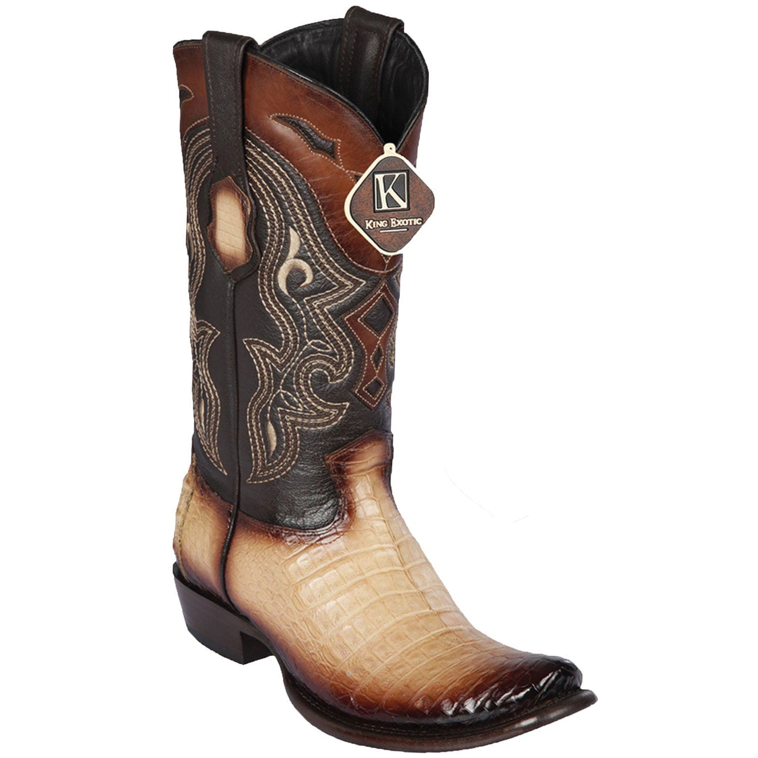 Caiman Belly Cowboy Boots - EE