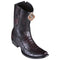 Men's King Exotic Caiman Belly Boots With Deer Dubai Toe Handmade  Black Cherry (479BF8218)