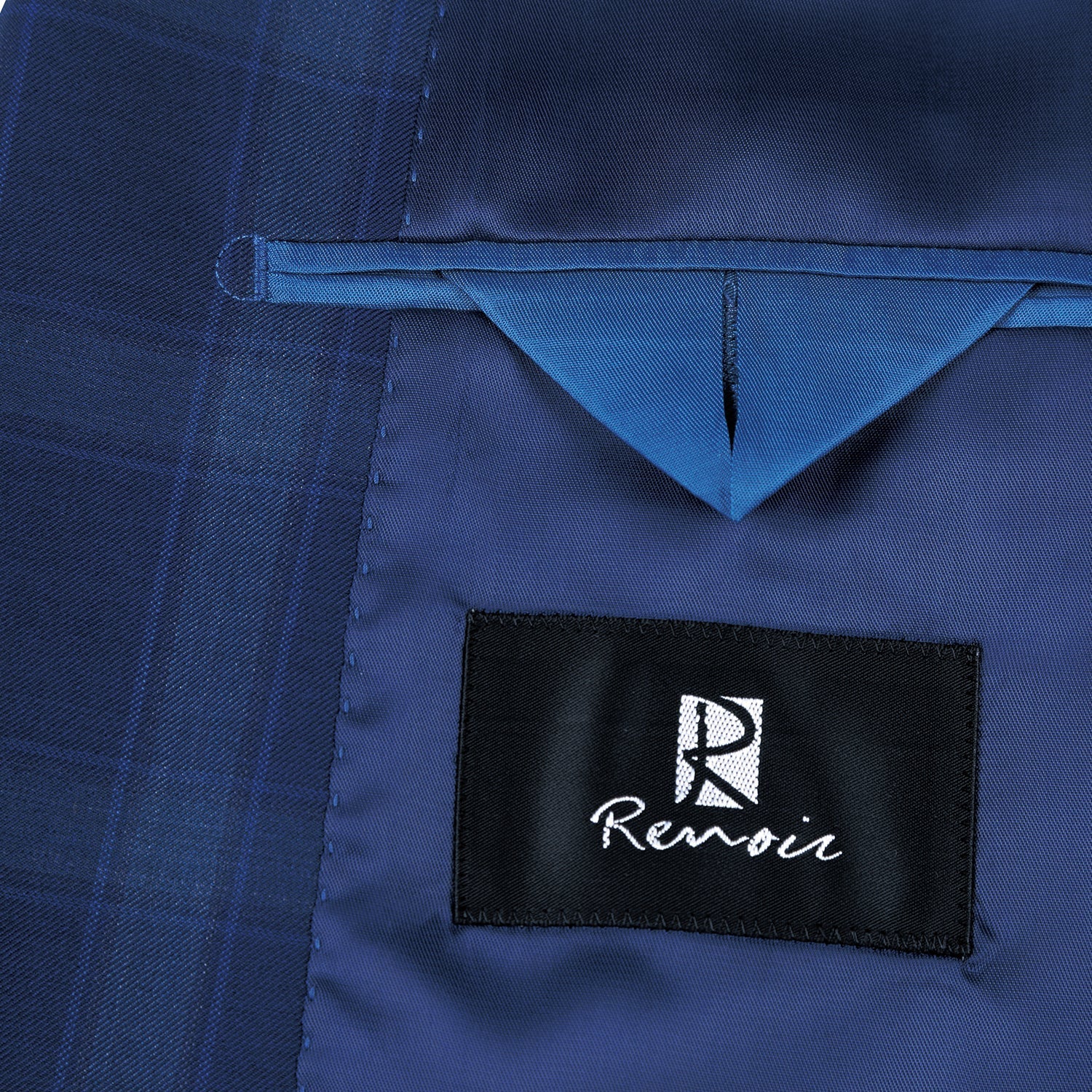 562-5 Men's Classic Fit Wool Checked Suits - 38Lx32W