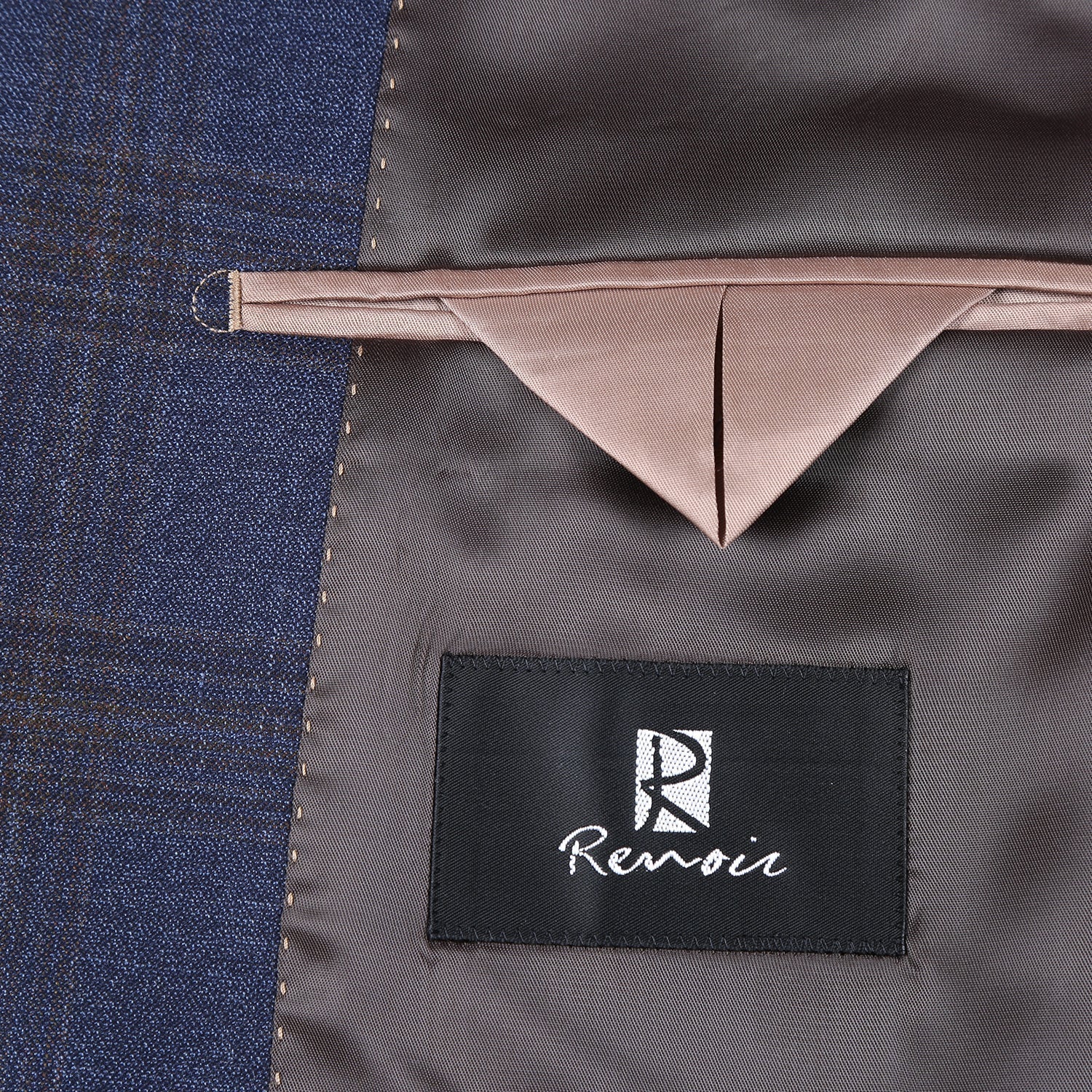 562-7 Men's 3-Piece Wool Stretch Checked Suits - 38Lx32W