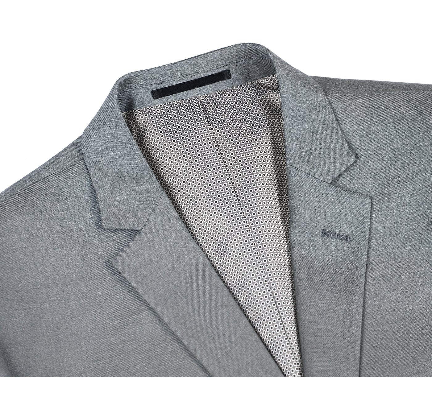 2110-2 Men's Slim Fit Solid Stretch 2-Piece Suit - 34Sx28W