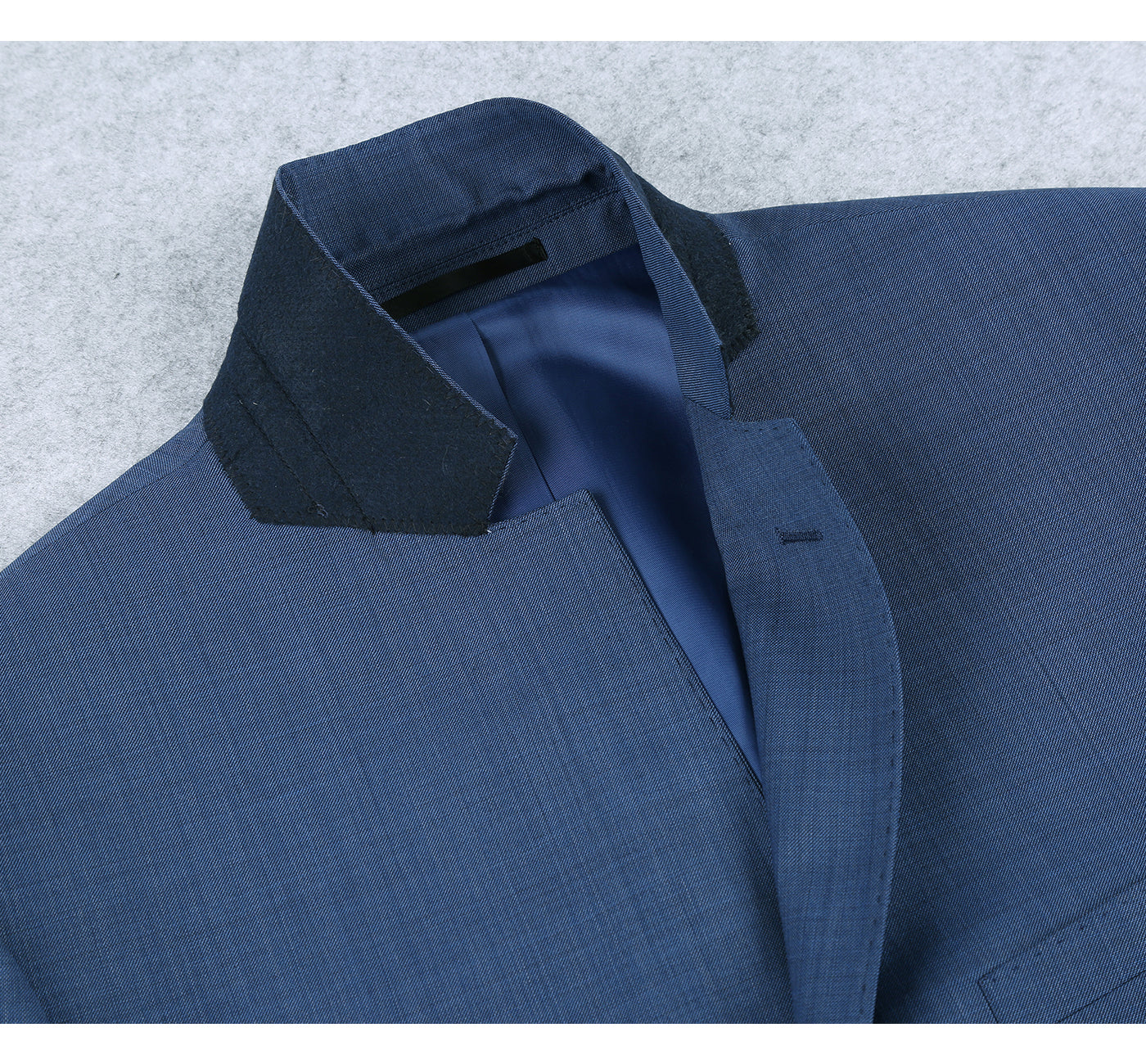557-1 Men's 2-Piece Slim Fit Single Breasted Wool Suit - 34Sx28W