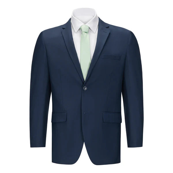 Mens Vested Midnight Blue Slim Fit Suit - 34 Short or Extra Small