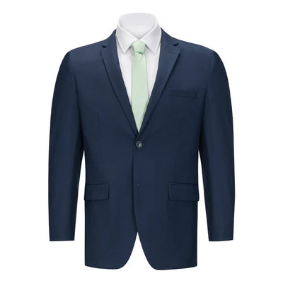 Mens Vested Midnight Blue Slim Fit Suit