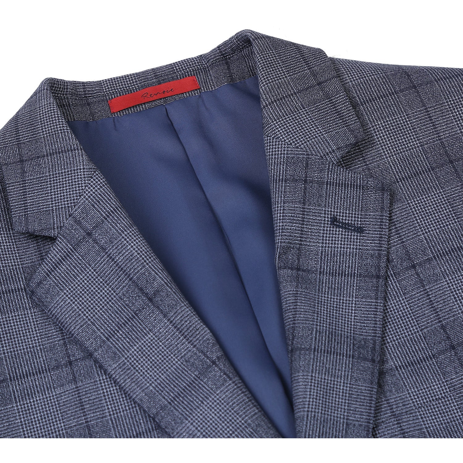 293-30 Men's Classic Fit Checked Suits - 38Lx32W