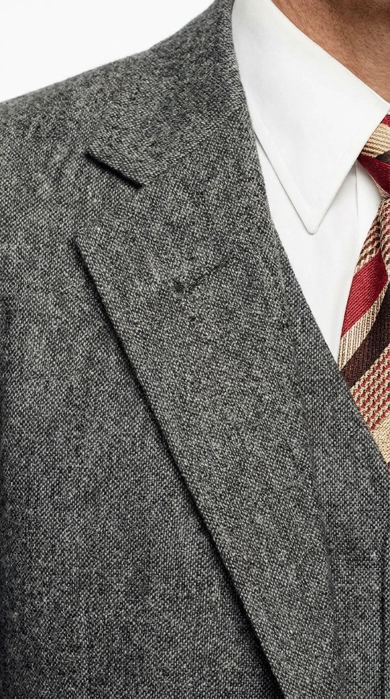 Men’s Grey Vintage Gangster Suit – Bonnie and Clyde Inspired 3 Piece Classic 1920s Formal Outfit - 34 Short or Extra Small