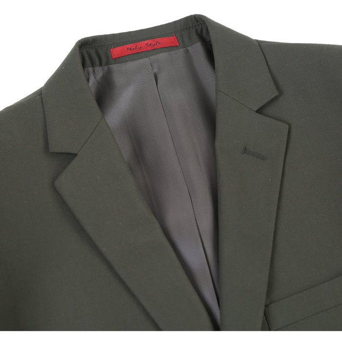 201-10 Men's 2-Piece Slim Fit Single Breasted Notch Lapel Suit