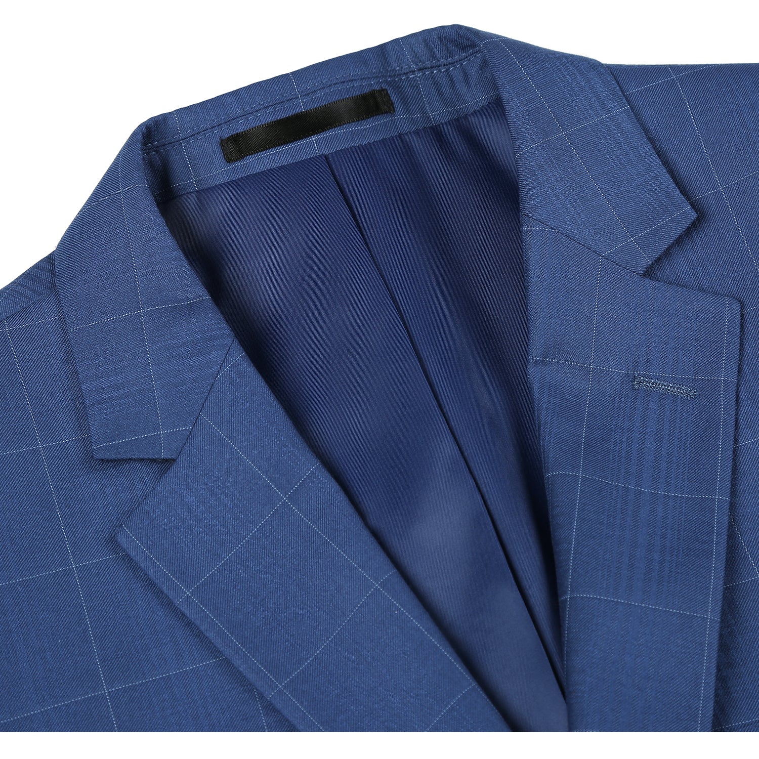 291-20 Men's Slim Fit 2-Piece Single Breasted Check Dress Suit - 36Sx30W