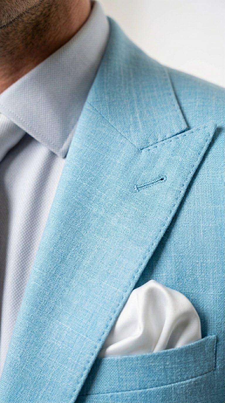 Men’s Turquoise Light blue Suit, Vested Formal Dress Suit for Weddings, Prom, Summer Parties, and Special Occasions in Aqua Blue Color By Rossiman