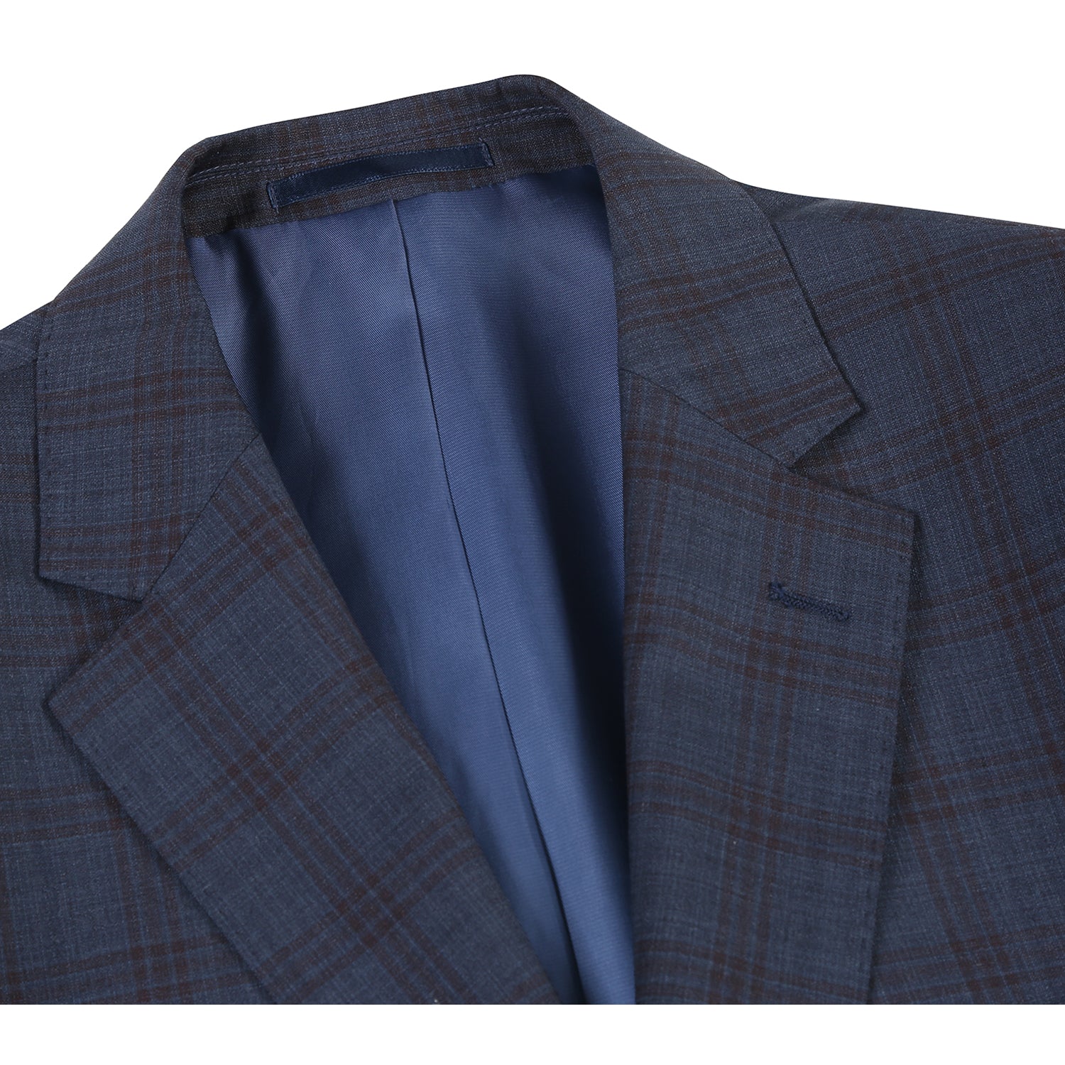 566-3 Men's Classic Fit Wool Suits - 38Lx32W