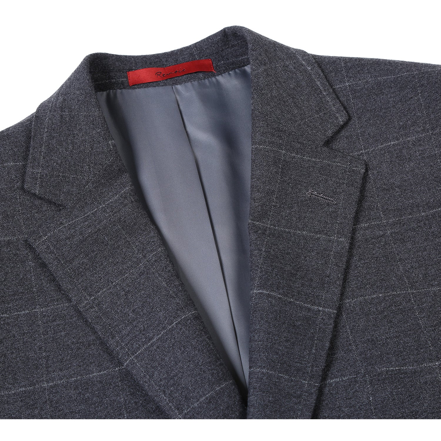 293-31 Men's Slim Fit Checked Suits - 38Lx32W