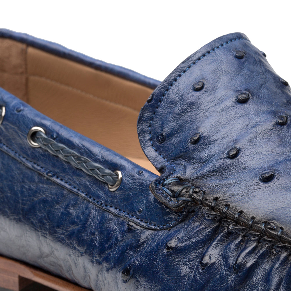 Mezlan Genuine Ostrich Moccasin Slip On - 8