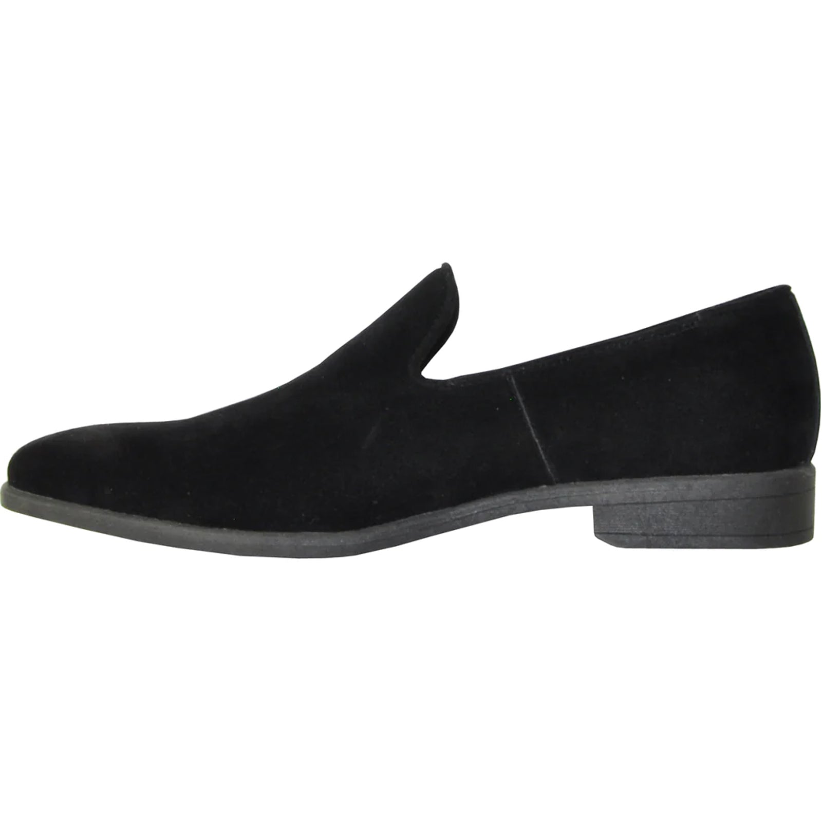 "Black Vegan Suede Loafer Dress Shoe for Men - Wedding & Prom"