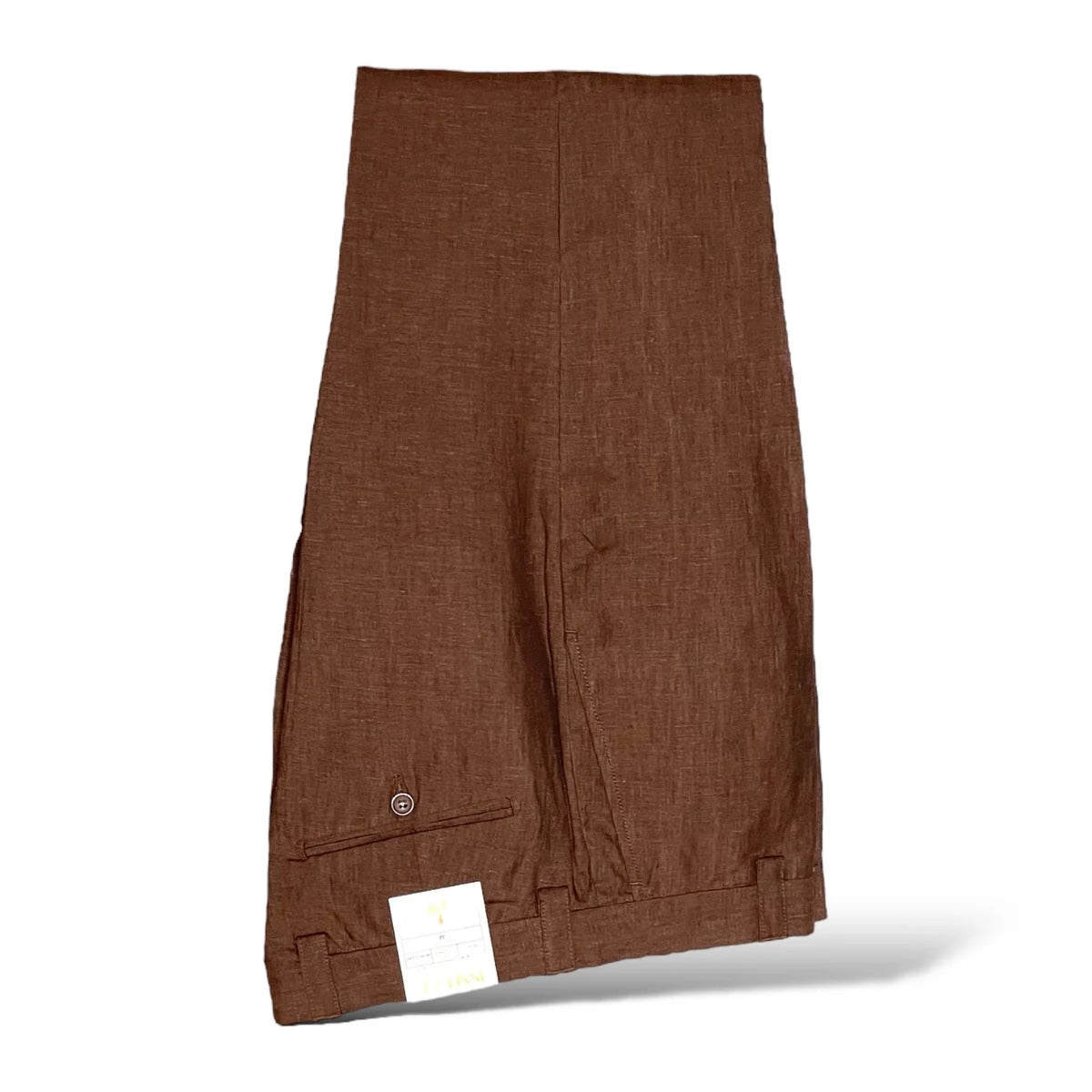 Linen Pant - Chocolate - dress size pants : 28 Unfinished bottom