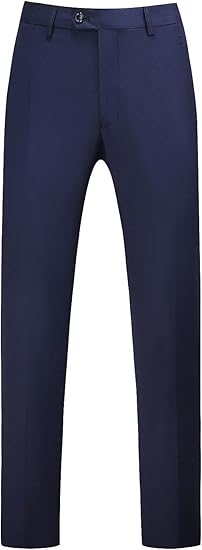 Mens Dress Pants Front Flat Fit Casual Pants - dress size pants : 28 Unfinished bottom