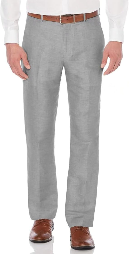 Casual Linen Suit Pants for Men – Breathable Beach Wedding Summer Trousers