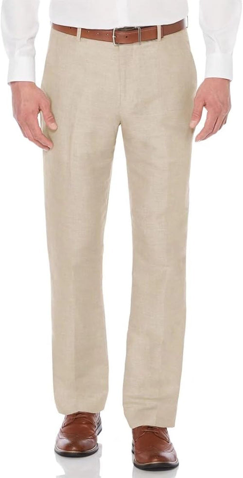 Casual Linen Suit Pants for Men – Breathable Beach Wedding Summer Trousers