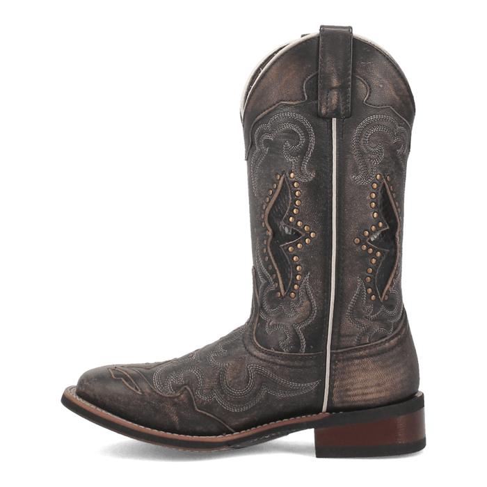 Laredo Spellbound Leather Boot - Luxe Black Ankle Boot