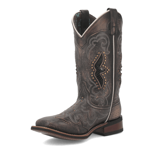 Laredo Spellbound Leather Boot - Luxe Black Ankle Boot
