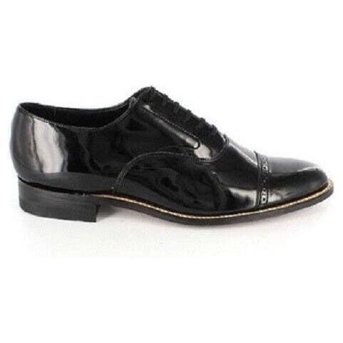 Stacy Adams Shoes Concorde Patent Leather Oxford Tuxedo Black 11003-01