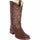 Brown square toe cowboy boot