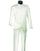 "Mens 5 Button Mandarin Collar Tuxedo Suit in Ivory"