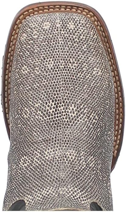 Dan Post Men's Elgin Genuine Lizard Square Toe Boots - Natural - 6D