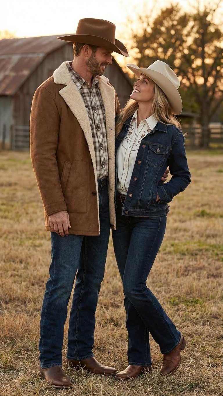 Mens Brown Western Faux Suede Blazer Coat Cowboy Style Long Jacket for Wedding, Party and Special Events